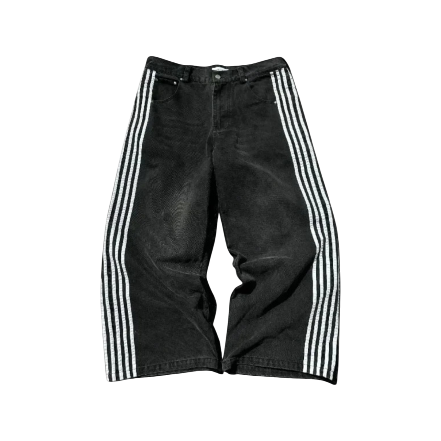 ‘STRXPED’ BAGGY JEANS 𖦏