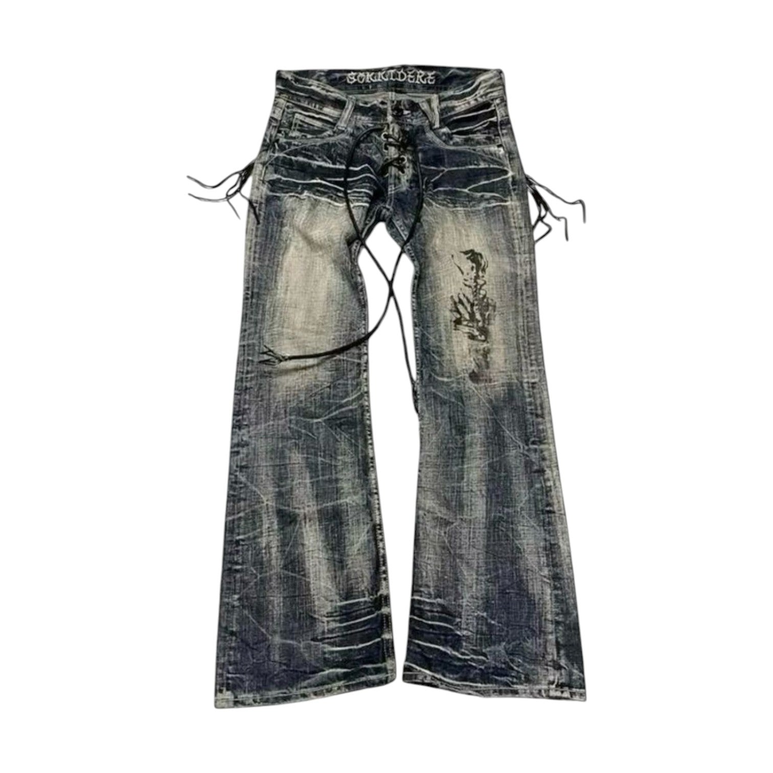 ‘LXCED’ FLARED JEANS 𖦏