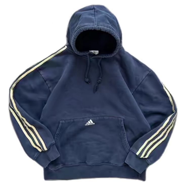 RARE ADIDAS BAGGY HOODIE BLUE