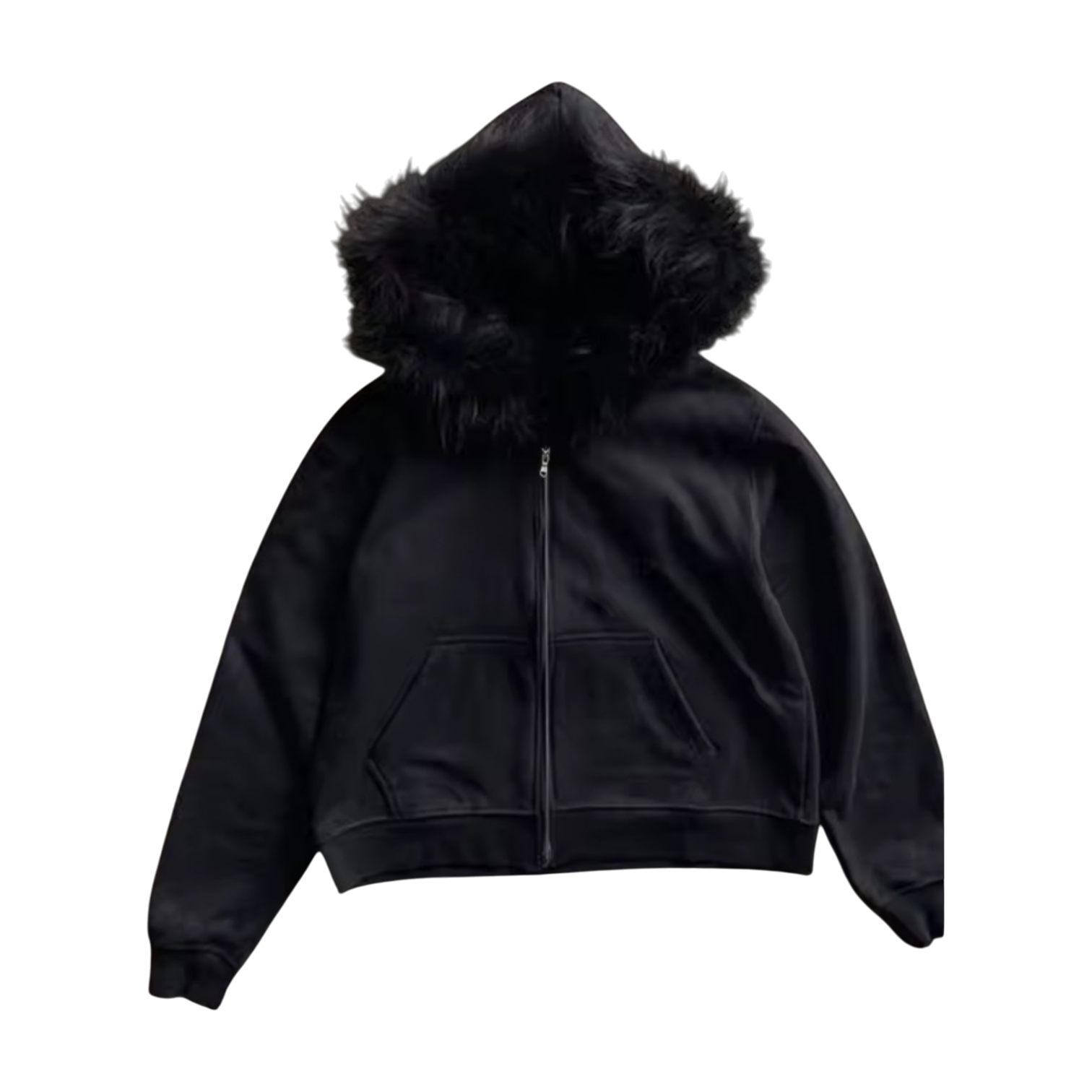 ‘BLXCK FUR’ HOODIE 𖦏