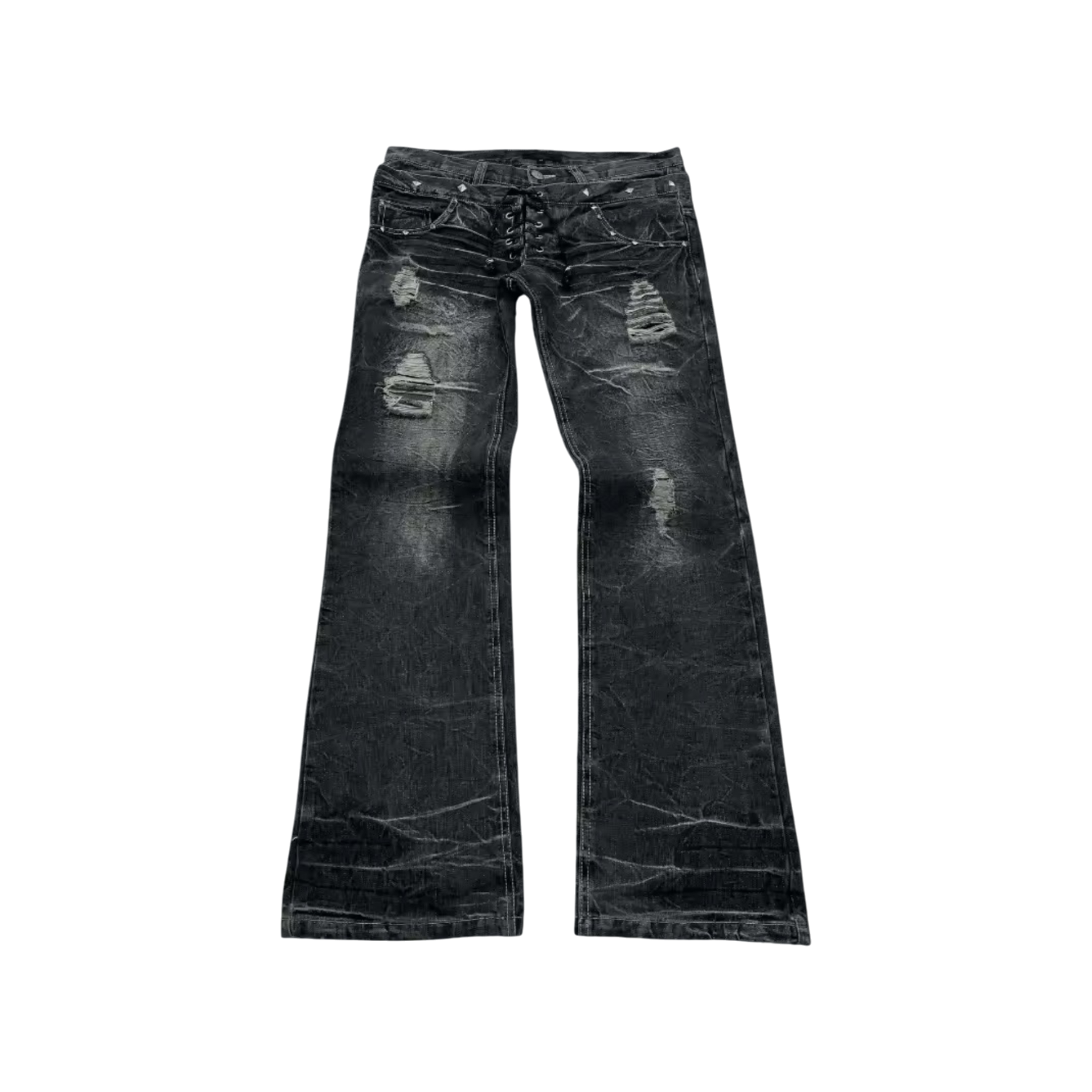 ‘STRXSSED’ FLARED JEANS 𖦏