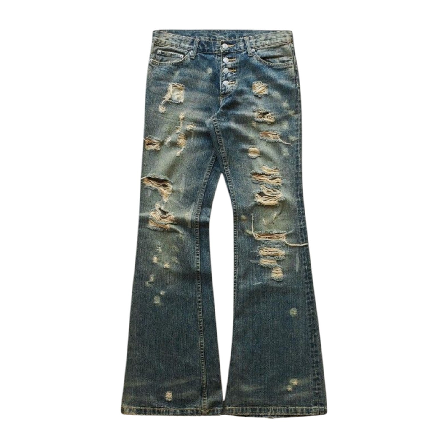 ‘DIRTY FLARES’ JEANS 𖦏